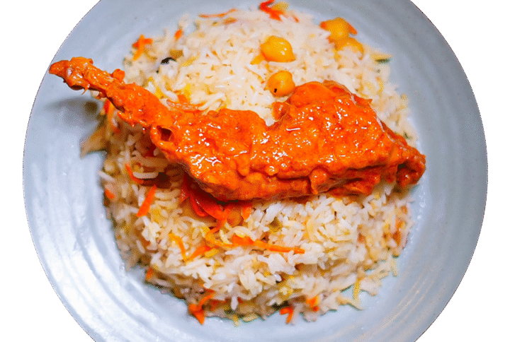 Kabuli Pulao with Chicken Roast in Dhaka, Rampura, Khilgaon, Badda, Malibag, Niketon, Banasree, Gulshan and Near Me