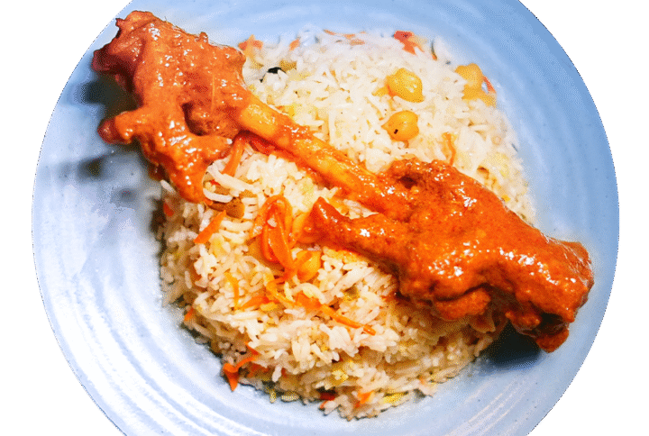 Kabuli Pulao with LegRoast in Dhaka, Rampura, Khilgaon, Badda, Malibag, Niketon, Banasree, Gulshan and Near Me